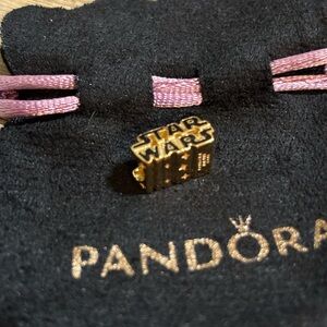 Authentic Pandora Star Wars Charm in Gold